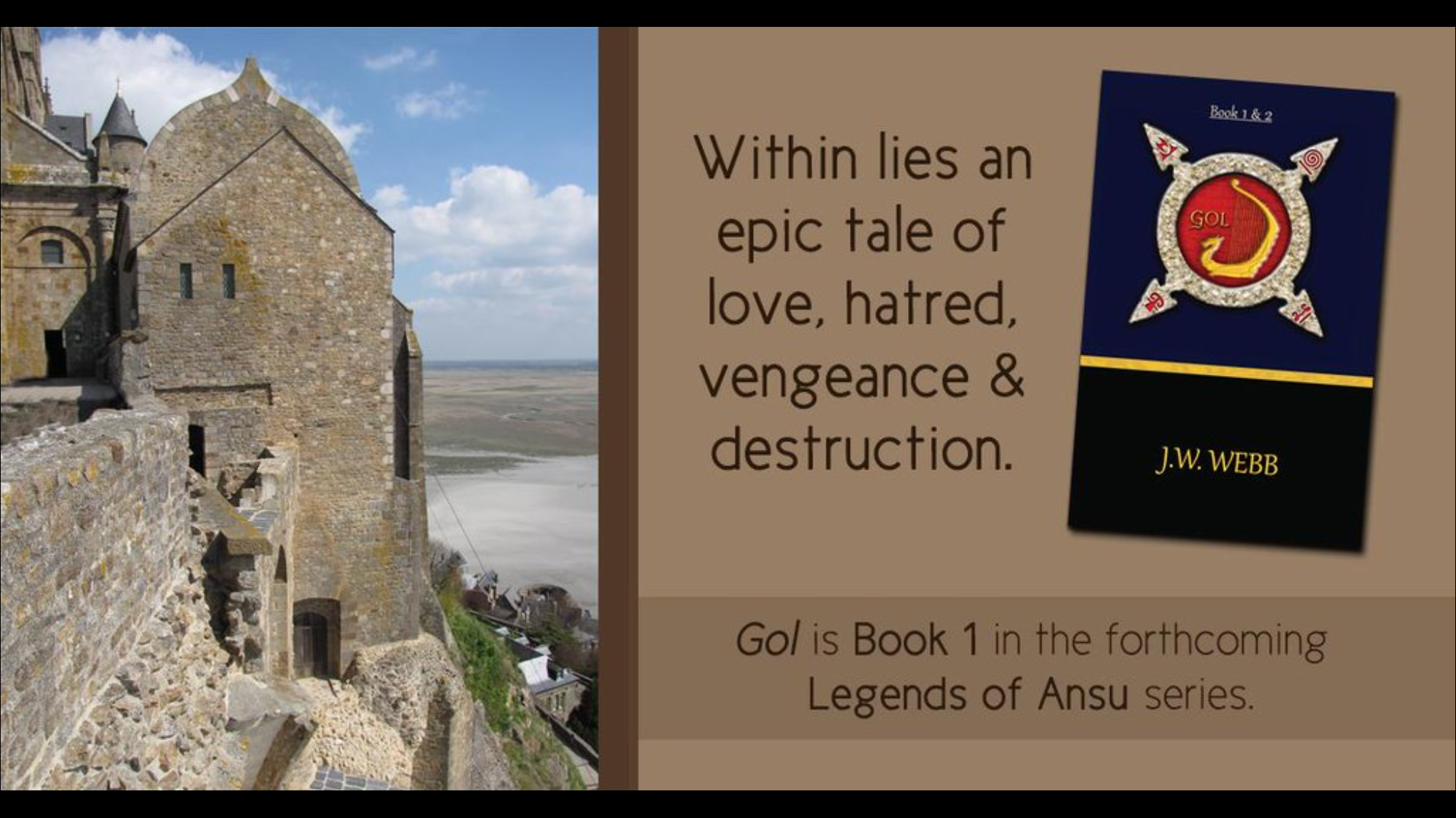 Within lies an epic tale of love, hatred, vengeance & destruction. Gol is book 1 in the Legends of Ansu series.